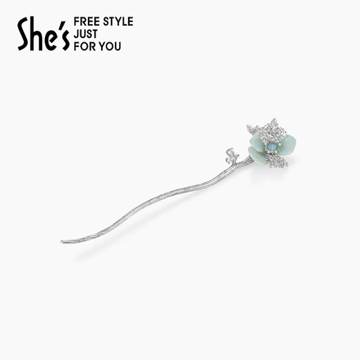 She s Akiko Barbie Original Rose New Chinese Hairpin Ball Hairpin Ancient Style Hairpin Hair Accessory Birthday Gift for Women Mint Green C0