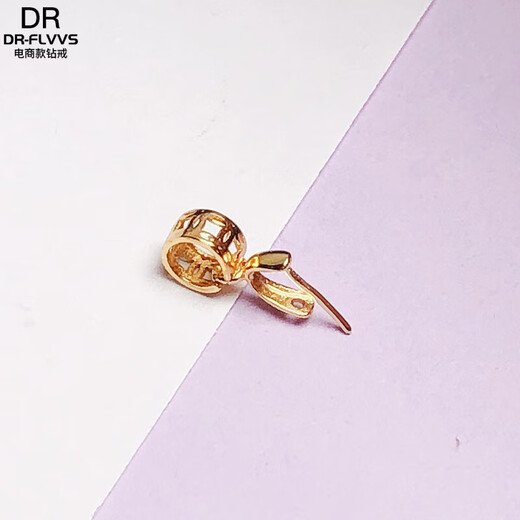 DL 1998 Fat Donglai same style 18k gold universal buckle head 925 silver oblique hole Buddha Jade Jade Pendant high-end necklace rope card yellow l gold