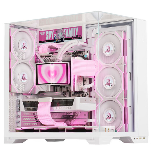 ASUS (ASUS) ASUS rog family bucket R7 9800X3D barebone host Lianli Bauhaus O11-VISION7800X3D without graphics card ASUS complete assembly computer 9700X barebone + 32G丨Configuration one