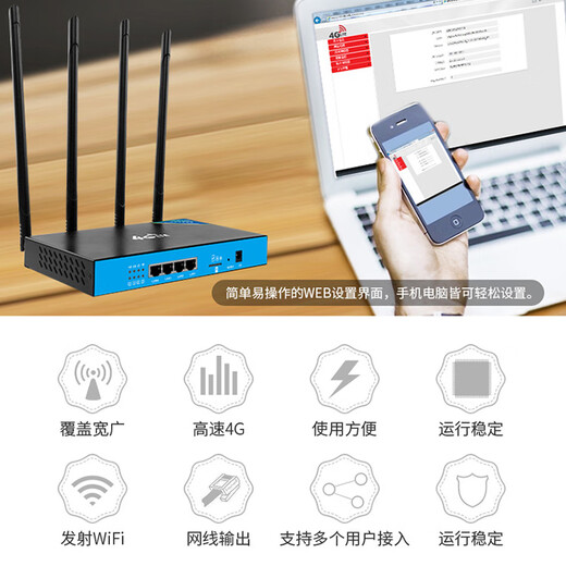 Tuoshi Enrutador doméstico inalámbrico 4g5g WiFi para toda la casa Enrutador de tarjetas de doble banda 5G Gigabit que penetra en la pared king full Netcom amplificador de señal wifi portátil móvil Enrutador de tarjetas LT210S SMA cuatro antenas