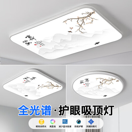 Jihuo ultra-thin and ultra-bright LED ceiling lamp, simple and modern master bedroom lamp, living room lamp, corridor, kitchen balcony lamp, white frame - diameter 30CM white light 24 watts