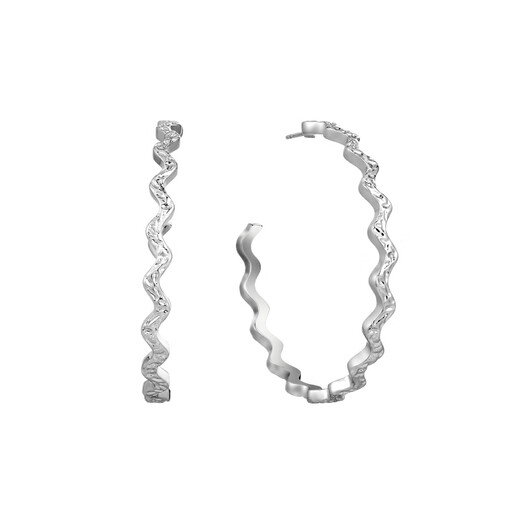 Arsis star same style Liuguang series sparkling earrings women's large hoop earrings high-end light luxury earrings as gifts for girlfriends Lingjing sparkling C-ring earrings丨large size