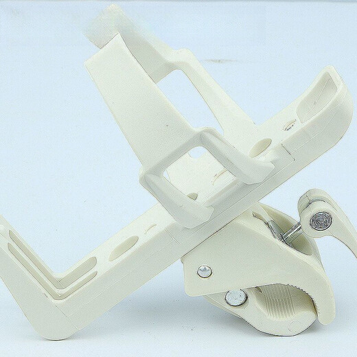 Bicycle water bottle cage conversion seat, adjustable multi-functional water bottle cage converter, bicycle equipment plastic F14003 adjustable quick-release water bottle cage - white