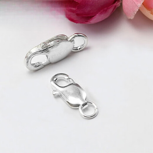 Usino Pt950 platinum lobster clasp platinum spring buckle abalone buckle necklace link open ring DIY buckle head accessories ring small lobster buckle without ring