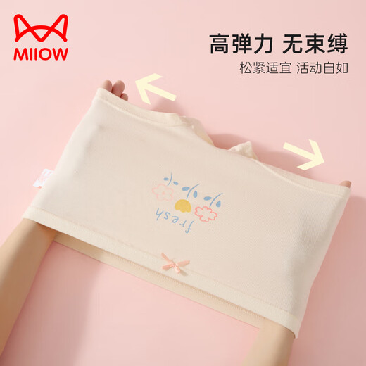 Catman 10A antibacterial + mulberry silk crotch children's underwear girls summer pure cotton shorts development period boxer briefs