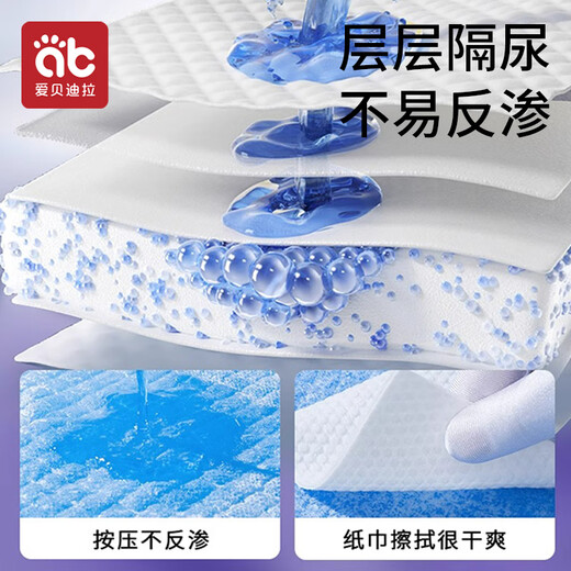 爱贝迪拉婴儿一次性隔尿垫20片33*45cm透气防水护理垫尿垫新生儿不可洗
