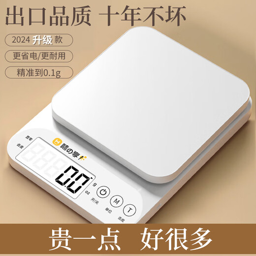 Wei Zhixiang small electronic scale gram scale electronic scale high-precision kitchen scale baking precision household traditional Chinese medicine food scale small number AA battery stainless steel surface 3kg0.1g