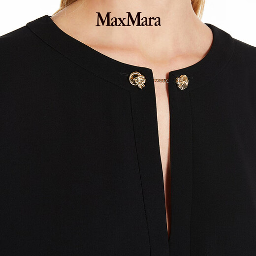 Maxmara [Zhenxuan Huixiang] Женское сплошное платье круглого цвета 6226014106 Black 38