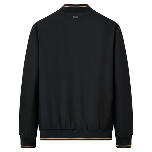 Dances with Wolves Black Gold Graphene Down Jacket Men's Autumn and Winter Baseball Collar Men's Down Jacket Black L(175)