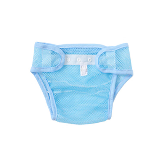 Tiger Yangyang Baby Paver Fijar con anillo de orina Mesh Mesh Meson Artefacto de pañales para bebés lavables pañales Pantalones de fijación Summer 1 paquete [estilo hueco de algodón puro] Azul 1+Código verde L [sugerido 16-24 Jin [Jin iguala 0.5 kg]]
