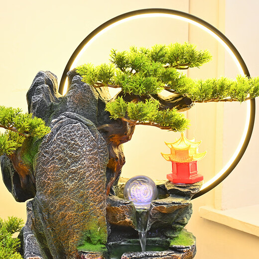 
Chenggong water ornaments circulating water fountain Fengshui wheel office courtyard balcony decoration landscape opening housewarming gift 6629