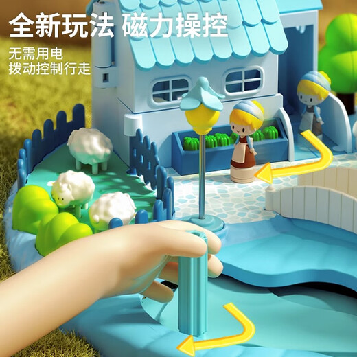 SNAEN (SNAEN) MAISON ENFANTS JOURS JOURS TOYS Girls Girls 3 à 6 ans Maison de contrôle magnétique jouant Gift d'anniversaire pour enfants du château de princesse