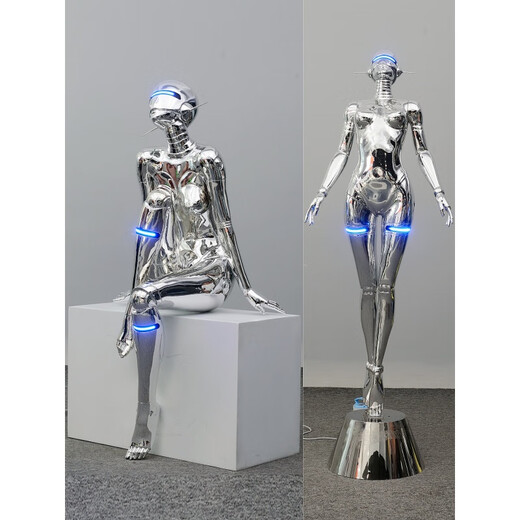 Ex Machina sculpture Sorayama Hajime Sexyrobot goddess large technology character ornament bar KTV trend decoration Ex Machina / Feitian (height 2.07 meters) fixed jin