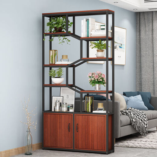 Wen Xinfu iron screen office partition cabinet storage rack industrial style living room storage cabinet display cabinet entrance entrance bookshelf black shelf%23%23 Fritillary white cabinet 0 length * 0 width 0 size by customer service