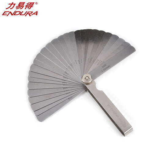 力易得（ENDURA）塞尺专业高精度不锈钢 间隙尺间隙片塞规片厚薄规 组合工具 32 件塞尺E9733