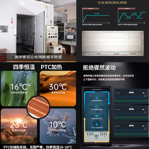 MIVM Germany imported quality high-end cigar cabinet with constant temperature and humidity mini compressor ammonia removal cigar humidifier cedar wood 600//compressor model (highest price among peers) 1L