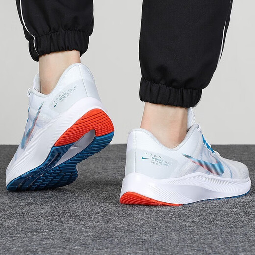 
Nike (NIKE) men's shoes 2025 summer new QUEST 4 mesh breathable cushioning sneakers fitness lightweight low top casual running DA1105-101 white blue red/QUEST 4 42