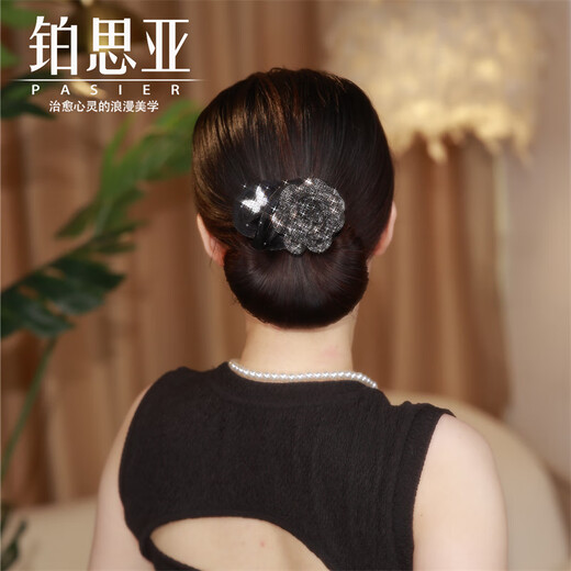 Bosiya Practical Gift New Camellia Hair Disk Hairpin for Women's Ball Head Hairpin High-end Twist Clip Hair Accessories Chaya Twist Clip