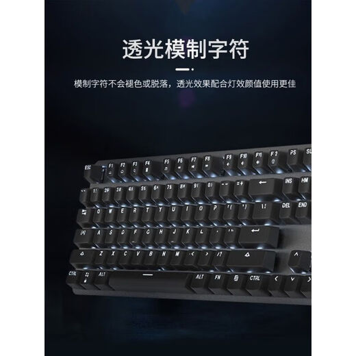 Logitech K845 wired mechanical keyboard green tea shaft office typing game transparent keycap e-sports
