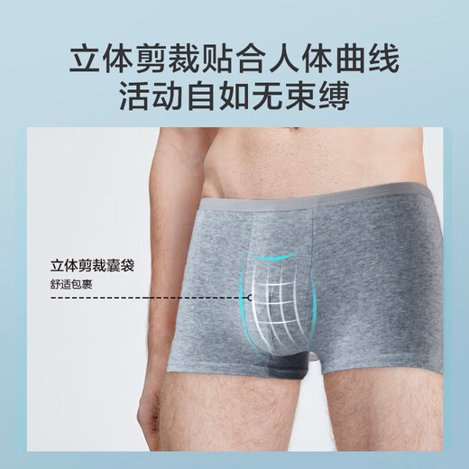 Made in Tokyo, pure cotton disposable underwear, men's boxer briefs, EO sterilized, disposable, daily throw away, business travel, 4 pack, XXL size