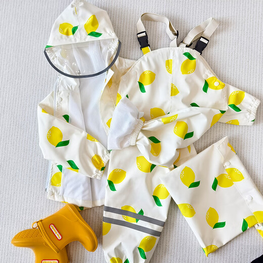 Zailu 2024 split raincoat for boys and girls baby waterproof overalls raincoat for small kindergarten and middle school children going to school Cherry S