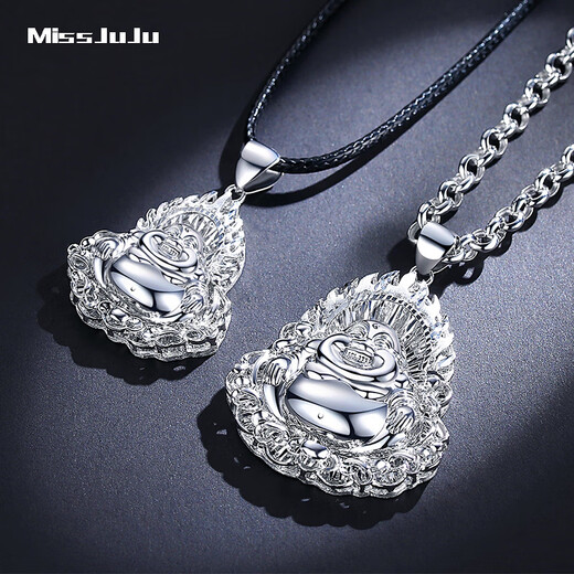 Miss JuJu Pt950 Platinum Maitreya Buddha Pendant for Men Platinum Smiling Buddha Pendant for Women Deposit Customization Other Specifications Contact Customer Service