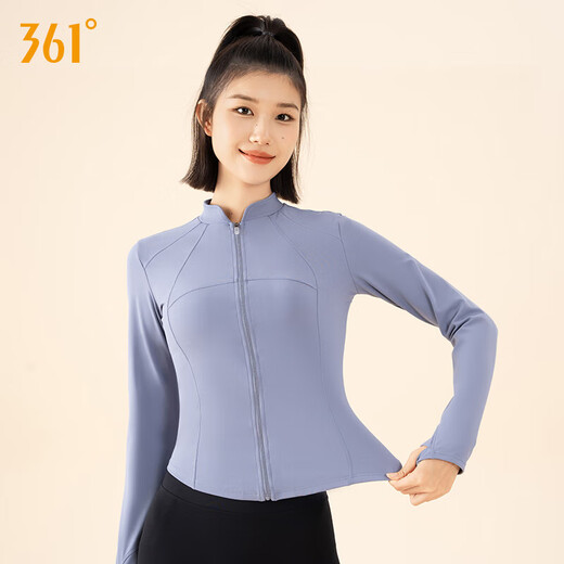 361 Yoga Wear Jacket Women's Top Tight Waist Slimming Pilates Fitness Clothing Running Training Sportswear Autumn and Winter