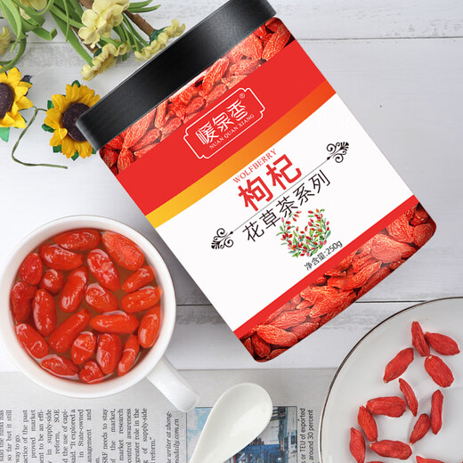 Lycium barbarum 500G Ningxia Spezialer authentischer Herkunft Neues Produkt ohne Flecken und roter Gouqi -Tee, getränkt in Wasser für Männer Nieren trocken Neues Produkt 250 g [Bag Medium Fruit]