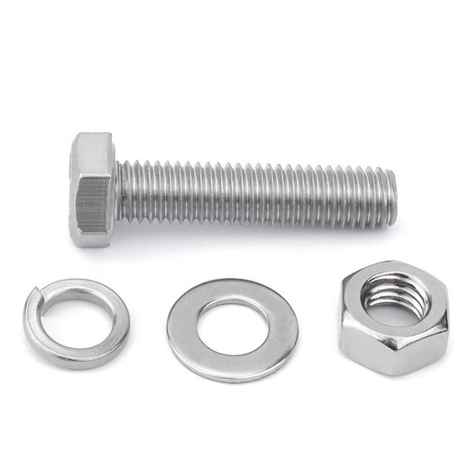 Jinchao A4-80 Jinchao 316L stainless steel external hexagonal screws and nuts set complete combination bolts and nuts M6-M20 M20*100 (1 set)