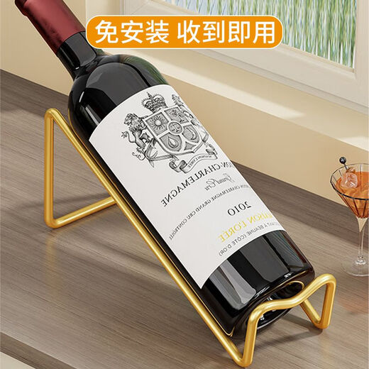 Tanbeiman red wine display rack red wine rack light luxury ornaments diagonally placed wine cabinet table porch display rack wine bottle storage rack wine stand black