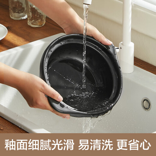 Kim Sister-in-law (KSISE) household casserole stew soup gas dry-cooked wide-mouth shallow stew pot claypot rice ceramic stew pot 2L