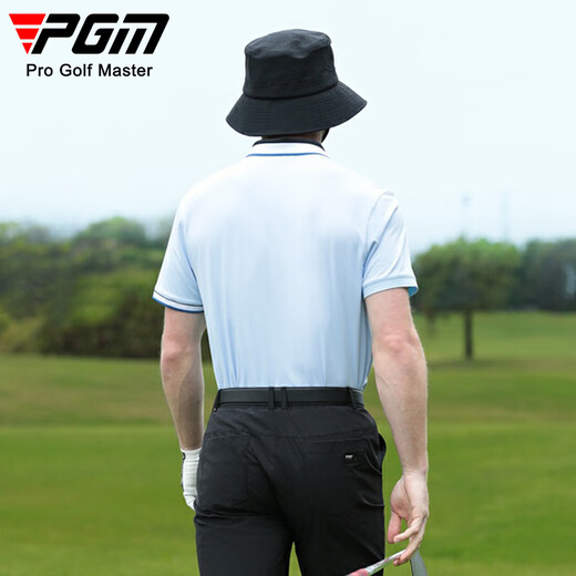 PGM Golf Ropa de golf de la camiseta de la camiseta elástica de la camisa elástica de la altura de verano para hombres.