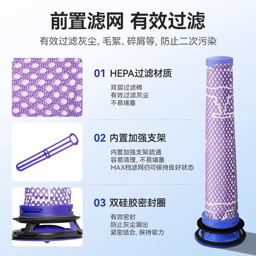 Wanchuang is suitable for Dyson vacuum cleaner accessories V7/V8 special front and rear filter filter suction head accessories