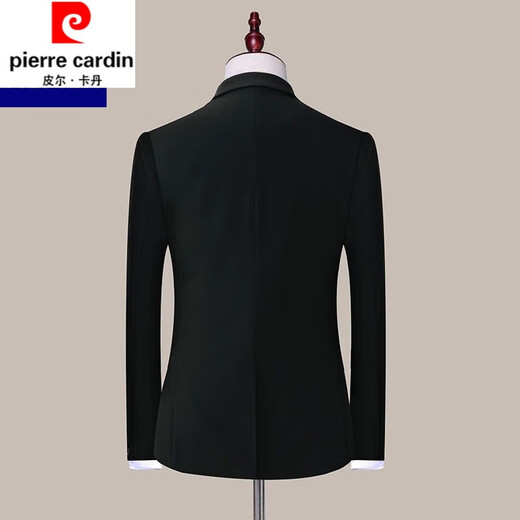 Pier Cardan Anzug Herrener professioneller formeller Verschleißgeschäft schlanker Interview Arbeit Anzug männlicher Bräutigam Hochzeitskleid Marine Blue 2 Knöpfe [Anzug + Hosen + Hemd] l [106-120jin [Jin ist gleich 0,5 kg]]