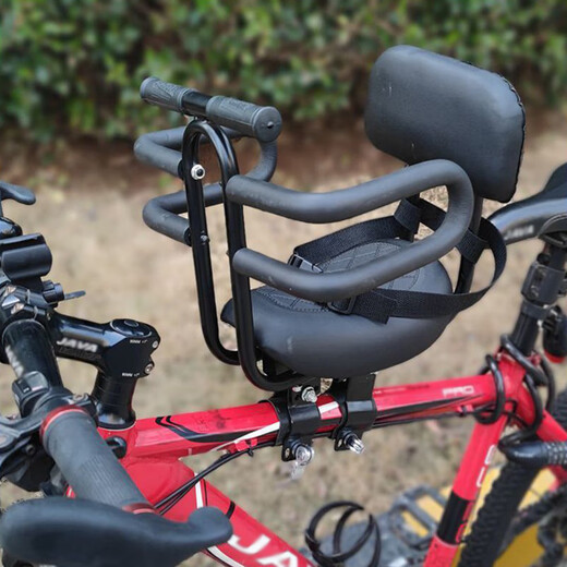 
Lingyunhe bicycle child seat front with baby mountain bike portable fast disassembly bicycle speed change bike road bike baby seat upgrade full fence + folding foot pedal [no tools required Quick disassembly]
