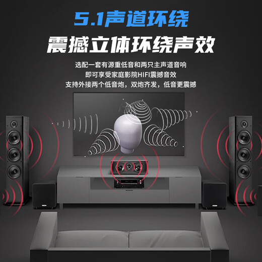 先科（SAST） G-300 功放机 家庭影院5.1声道AV功放机 高保真无线蓝牙家用卡拉ok功放
