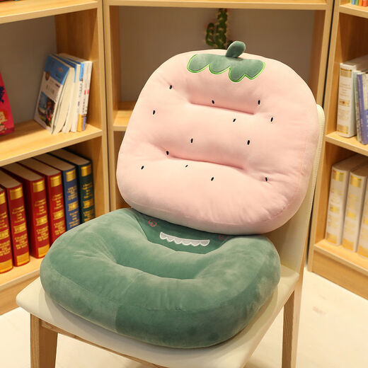 Yingzhu'er cushion office chair sedentary bench thickened seat cushion student classroom dormitory butt pad can sit on the ground mat Dinosaur mat one side plush mat one side heightening skin-friendly cushion universal for all seasons