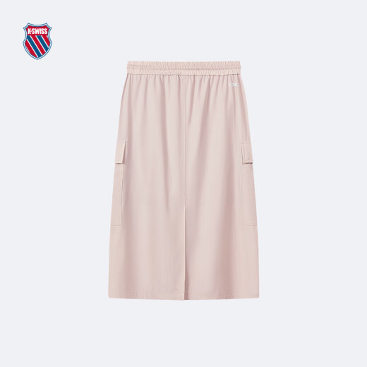 Kswiss Women's Falda Summer Breathable New Elegant Casual Woven Falda versátil Versátil 199932 689 Xiangfei Pink L