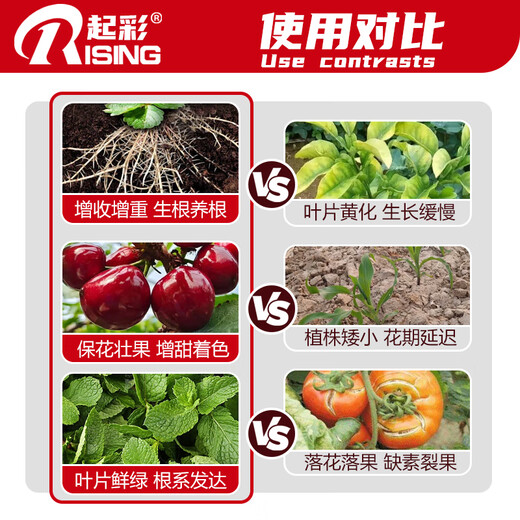 Qicai Qicai large-element water-soluble fertilizer for vegetables and fruit trees, high nitrogen, high phosphorus and high potassium balanced flush-applied compound water-soluble fertilizer 20-20-20+TE (balanced nutrition type)