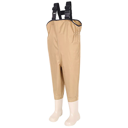 TRESX wading pants, Luya equipment, fishing clothing, seawater pants, fly fishing, stream fishing, half body, full body one-piece waterproof waders, children's version, S sneaker size 38-39