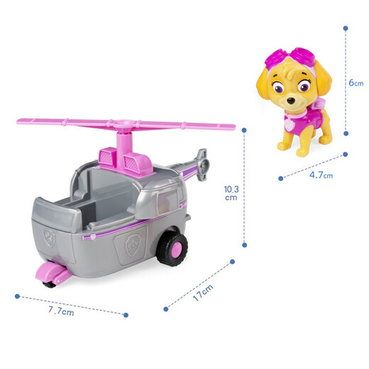 PAW PATROL Patrol Car Paw Patrol Cartoon Helicopter Aircraft Toy 3-6 Years Old Boys and Girls Toy Car Children's Birthday Gift