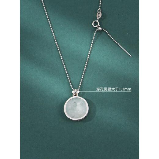 DL 1998 Fat Donglai same style 18k needle chain silver women's beads chain pearl pierced hole pendant DIY necklace special rope gold gypsophila 45cm rose gold