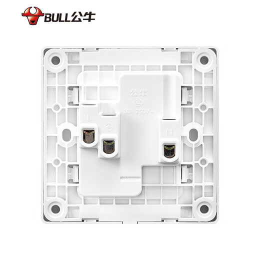 公牛（BULL）开关插座G36量贩装10A斜五孔插座G36Z223A白色10只插座套装