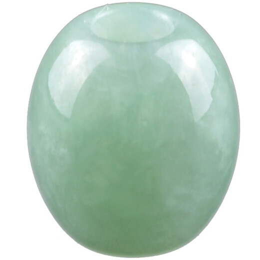 DL 1998 Pangdonglai Quality Jade Barrel Beads Single Road Road Tong Pendant Tianlan Jade Transport Beads Myanmar A-go Beads Jade Number: 9853
