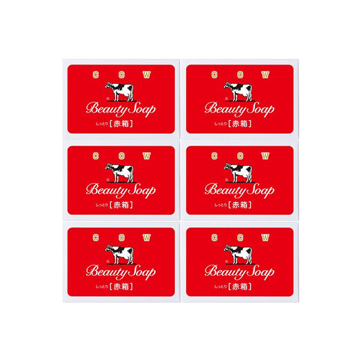 Cow's milk alkaloid (COW) moisturizing soap 90g*6 soap moisturizing
