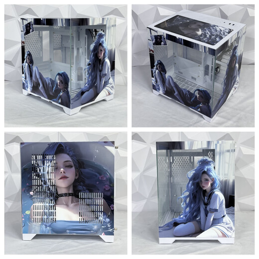 Wanjia Gu Yongzhe Standard Edition 360 Computer Case 360 Water-cooled Sea View Room Pure White Long Graphics Card Side Transparent Dustproof Gu Yongzhe Standard Edition Jinx 06 Single Case (can only be used with MATX or ITX motherboards)