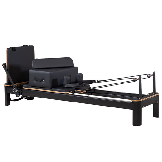 SOXW black aluminum alloy Pilates core bed household large equipment yoga bed gym commercial foldable equipment upgraded black - aluminum alloy small black bed