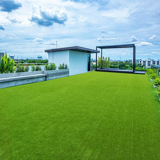 Qingya Lawn Simulated Turf Sun Room Glass Top Insulated Roof Artificial Artificial Outdoor Green Plastic Carpet 2cm Encrypted Thickened Spring Grass-Green Bottom Upgraded Insulation 15 Square 1m Long * 15m Wide