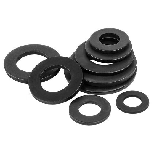 Creaby black grade 12 flat washer enlarged and thickened screw washer metal round meson thin grade 12 black M12*24*2.5 (20 pcs)