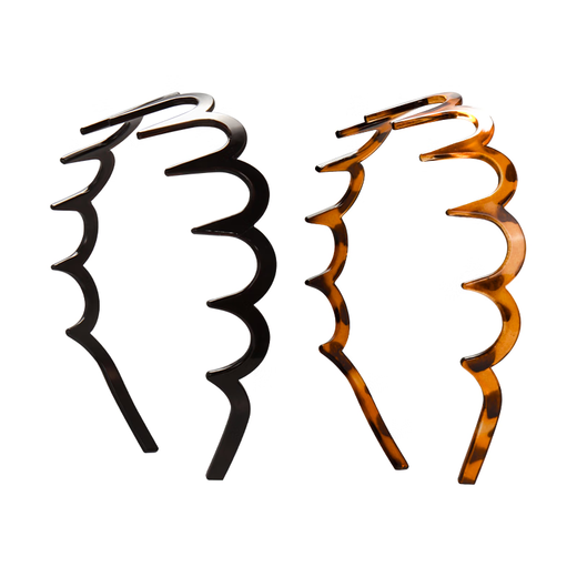 M2KA headband women's new style non-stretching headband for washing face, high-end seamless headwear, sports hairpin headband, increased skull top, textured headband, tortoise shell color 1 piece